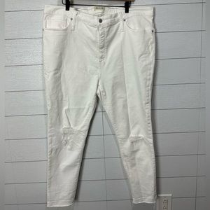 Madewell White Skinny Crop Size 36.